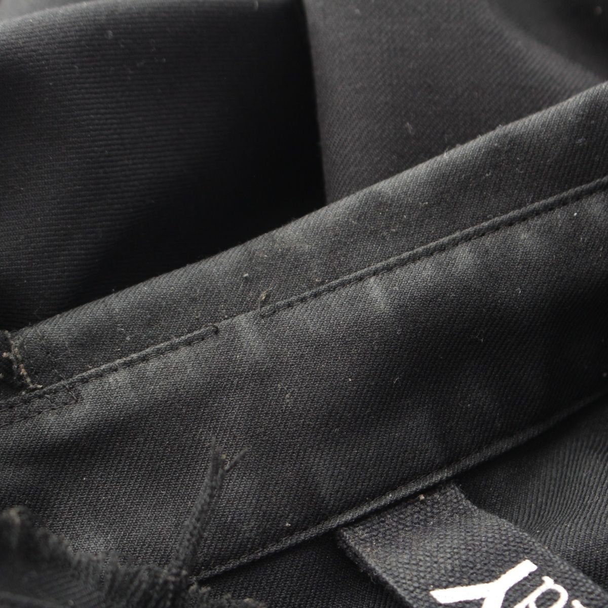 【美品】ワイルドサイド ヨウジヤマモト　ロンT 長袖シャツ メンズ　ブラック 40/-HIGH TWISTED SINGLE JERSEY COMBI RANDOM EMBROIDERY