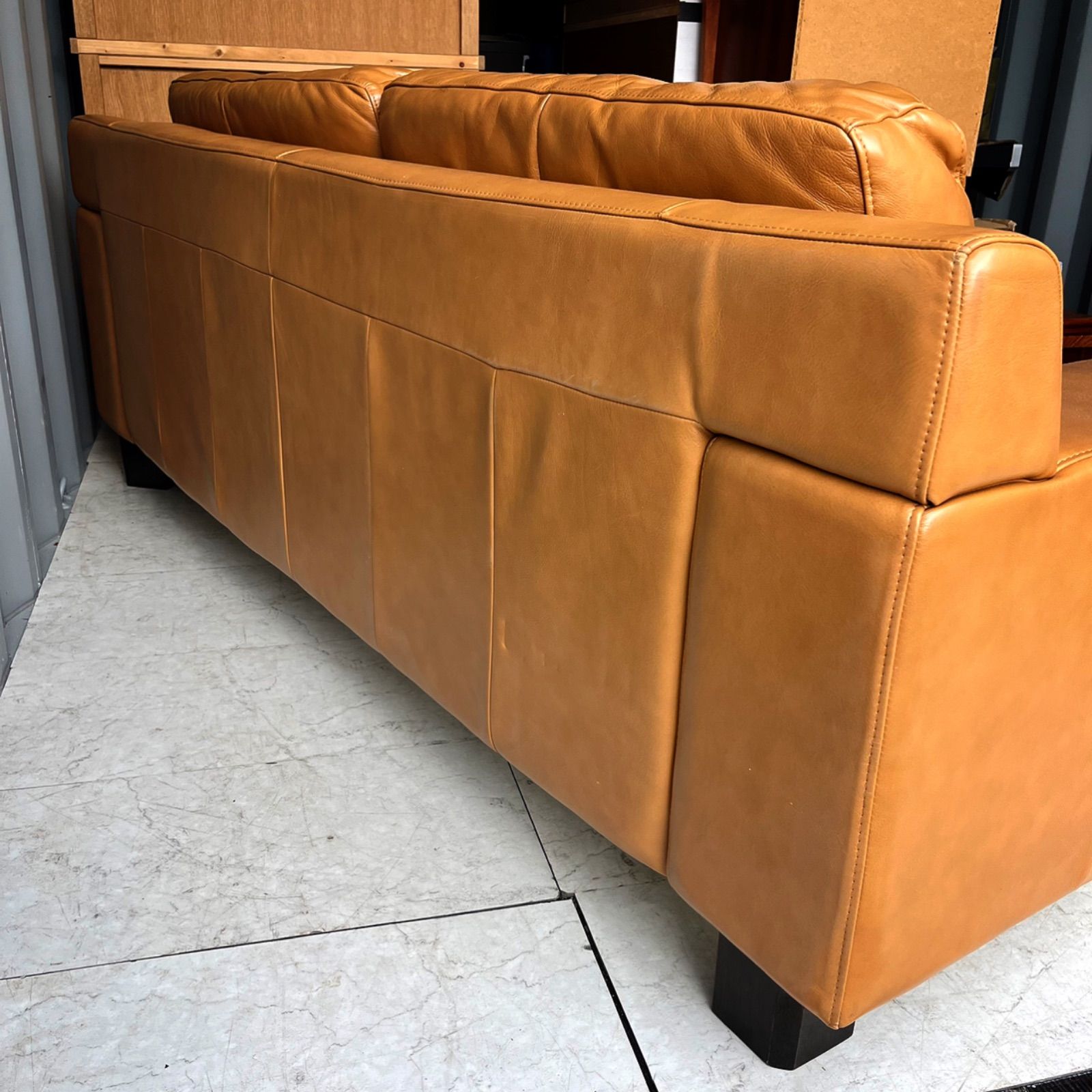 送料無料！美品　IDEE イデー セリュー 本革キャメルヴィンテージ3Pソファ 4550512442868_org.jpg