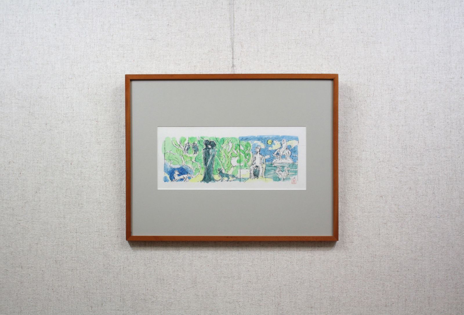 国松登「黎明」シルクスクリーン版画 国松登「黎明」シルクスクリーン版画 絵画買取・販売の小竹美術