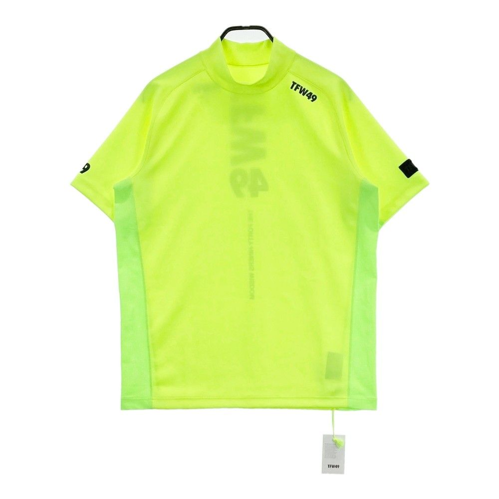 サイズ L TFW49 ティーエフダブリューフォーティーナイン T102320006 Tシャツ SIDE MESH MOCK NECK イエロー系 240101419464 ゴルフウェア メンズ ストスト