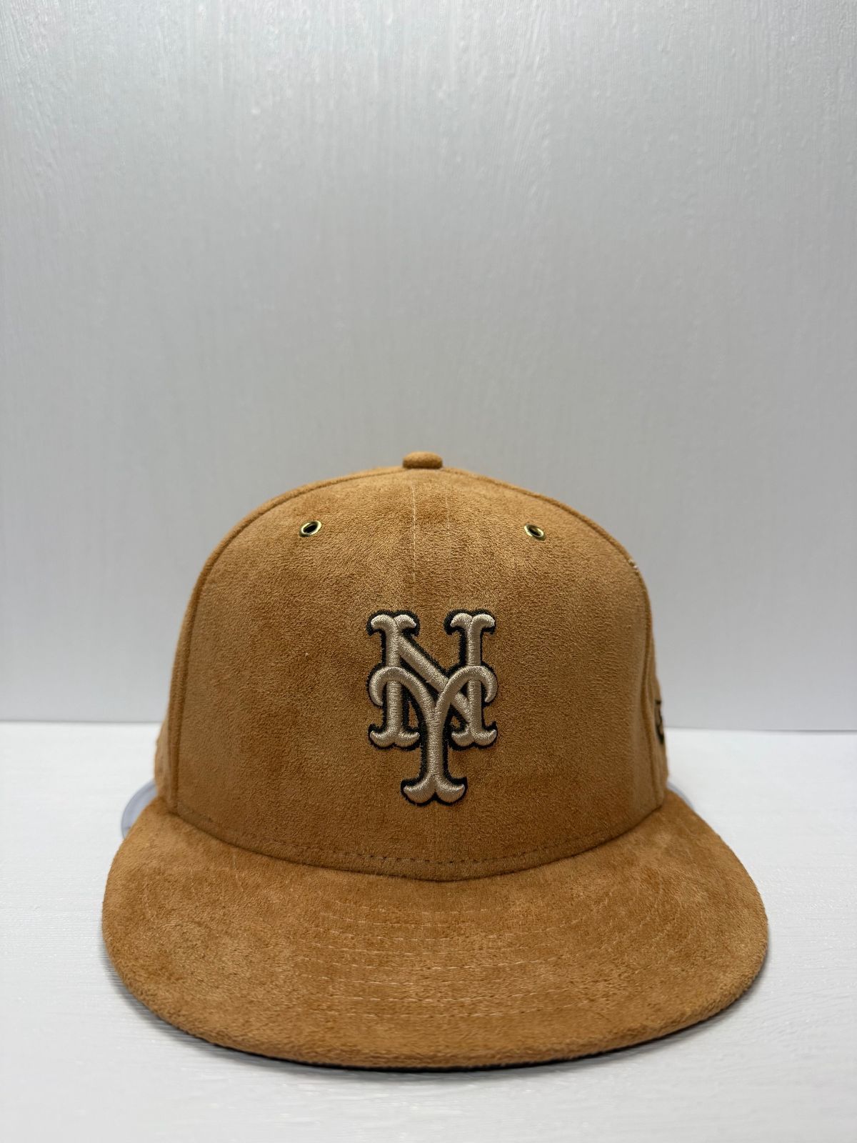Newera ニューヨークメッツ スウェードレザー 59fifty フィッティドキャップ ブラウン