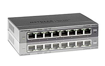 【中古】【非常に良い】(旧型モデル)NETGEAR Inc. GS108E 8ポート ギガビット Plus スイッチ GS108E-100JPS