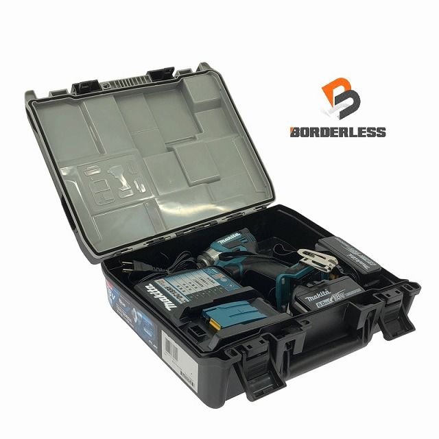 makita マキタ 18V 充電式インパクトドライバー TD173DRGX 青|ブルー バッテリ2個 18V6.0Ah 充電器 ケース付 コードレス