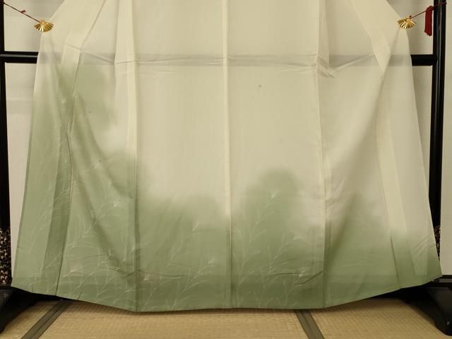 平和屋着物□極上 黄金糸 訪問着 ロング丈 こがね袖 名物裂葡萄