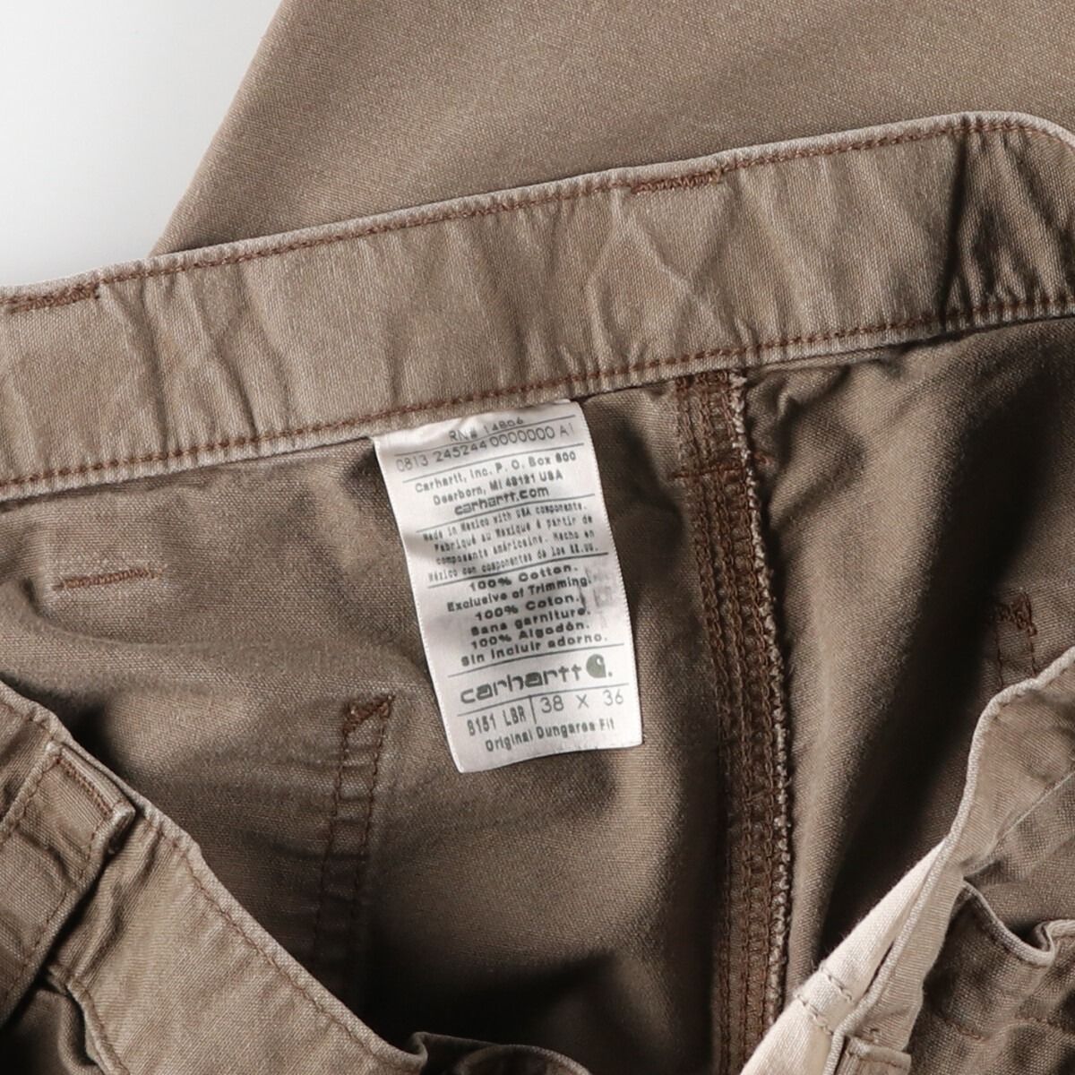 Carhartt Dungaree fit ダック ペインターパンツ 古着 古着 00年代 カーハート Carhartt Dungaree Fit ダブルニー