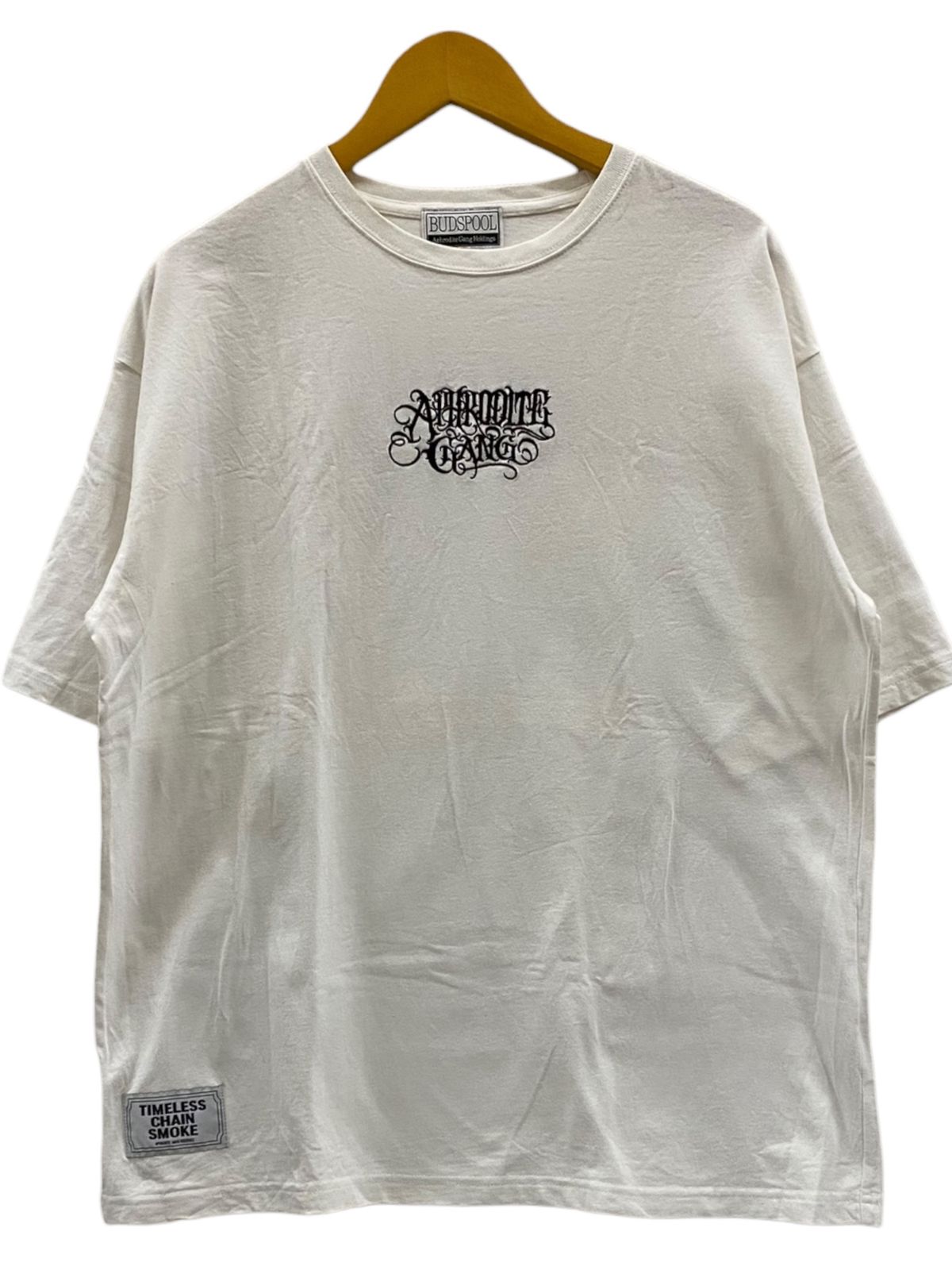 BUDSPOOL(バッズプール) APHRODITE GANG Tシャツ 刺繍 半袖 L ホワイト 