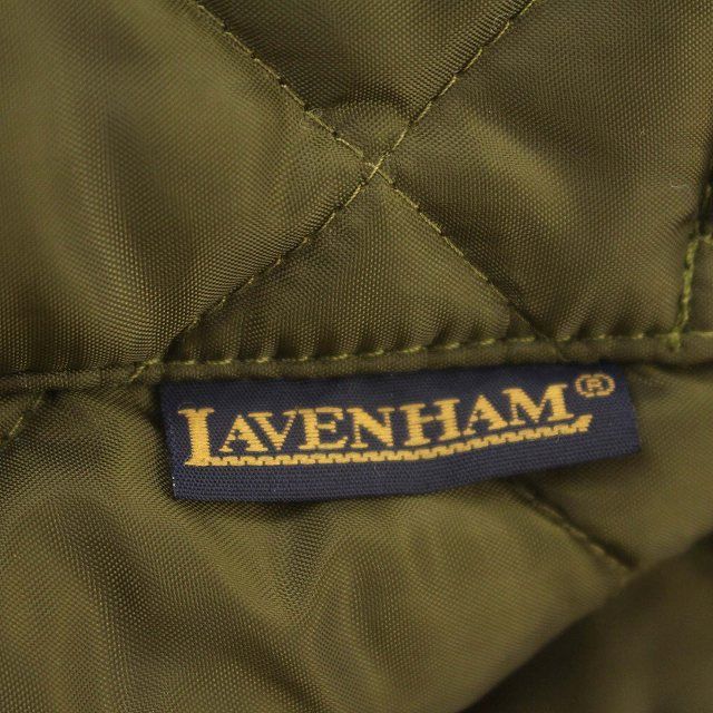 ラベンハム LAVENHAM キルティング コート 中綿 ロングコート フード 40 M カーキ /☆G