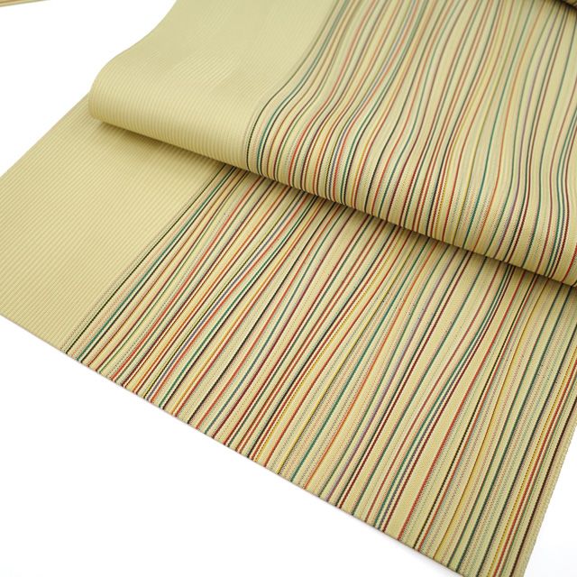 【未使用　長尺】博多　名古屋帯　松葉　通年　帯丈390cm 帯幅31cm 未使用 長尺】博多 名古屋帯 松葉 通年 帯丈390cm 帯幅31cm