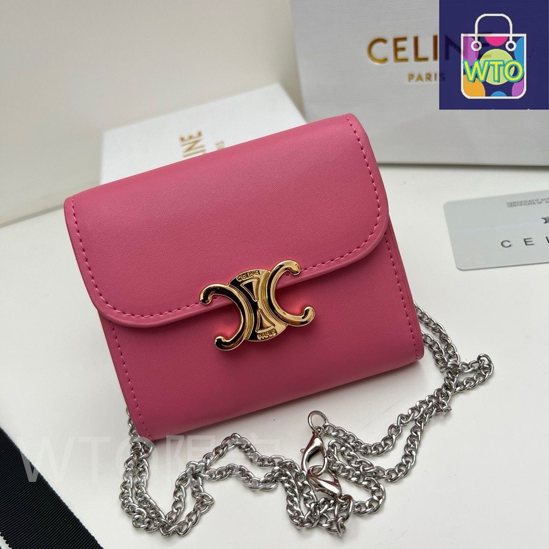 本日限定】?Celine トリオンフ チェーンウォレット 10783 ? 高級
