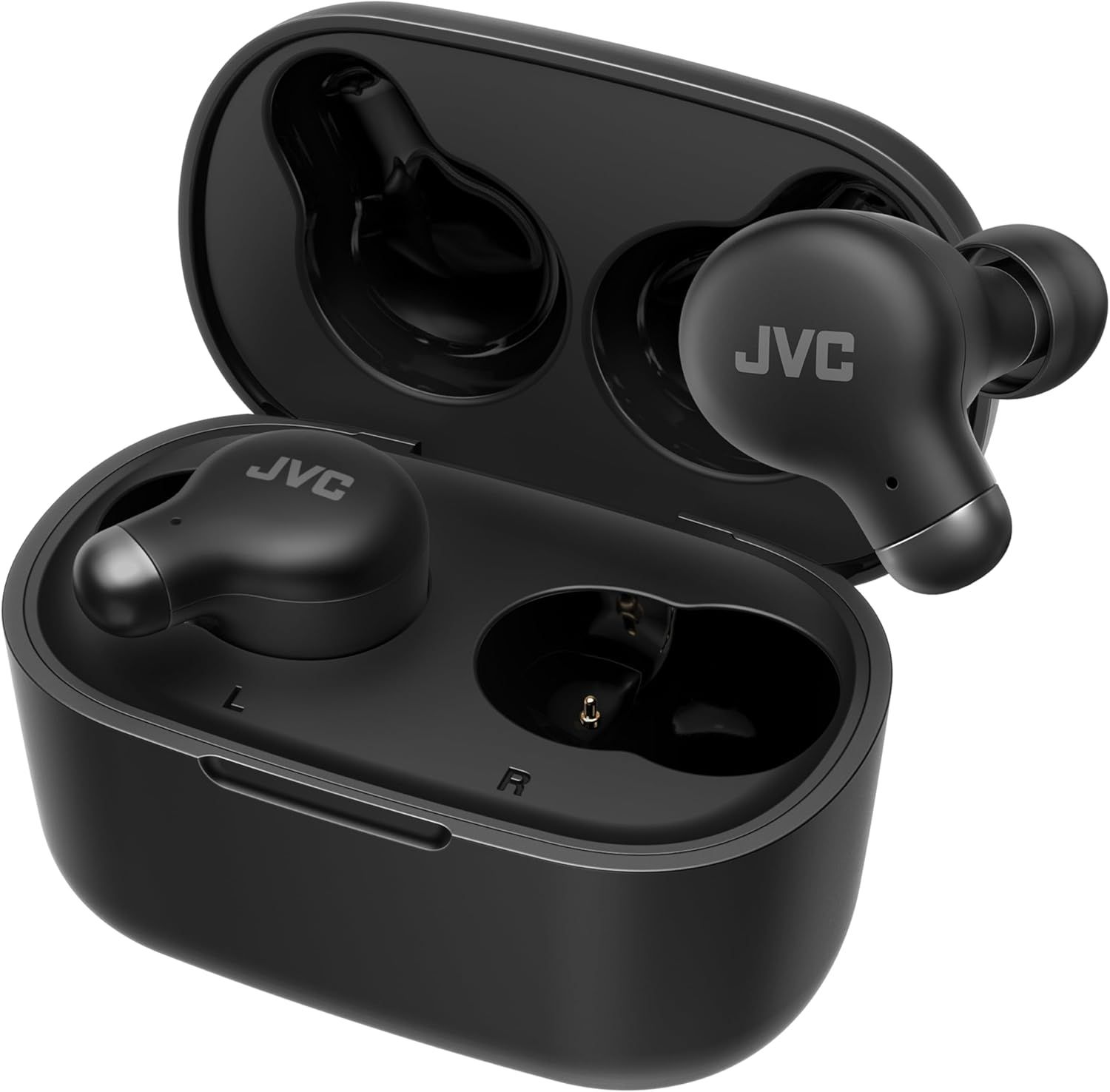 JVCケンウッド JVC HA-Z251T-B ワイヤレスイヤホン Bluetooth Ver5.3 ノイズキャンセリング 外音取込み機能 マイク付き 最大28時間再生 小型 軽量 防滴 IPX4 低遅延モード テレワーク ブラック