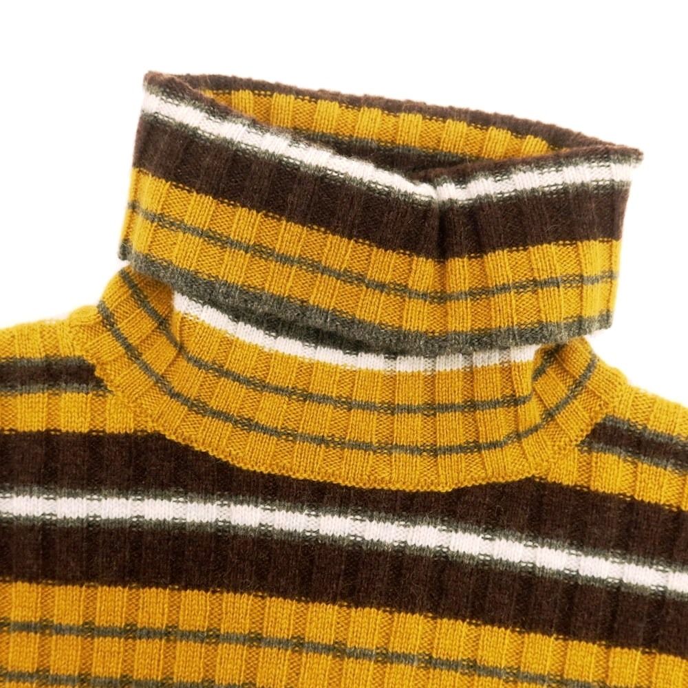 新品】アスペジ ASPESI ウールヤクカシミヤ リブ ボーダー  