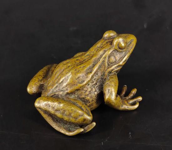 銅細工 カエル エル香挿 茶寵 香道具 装飾品 工芸品 美術品