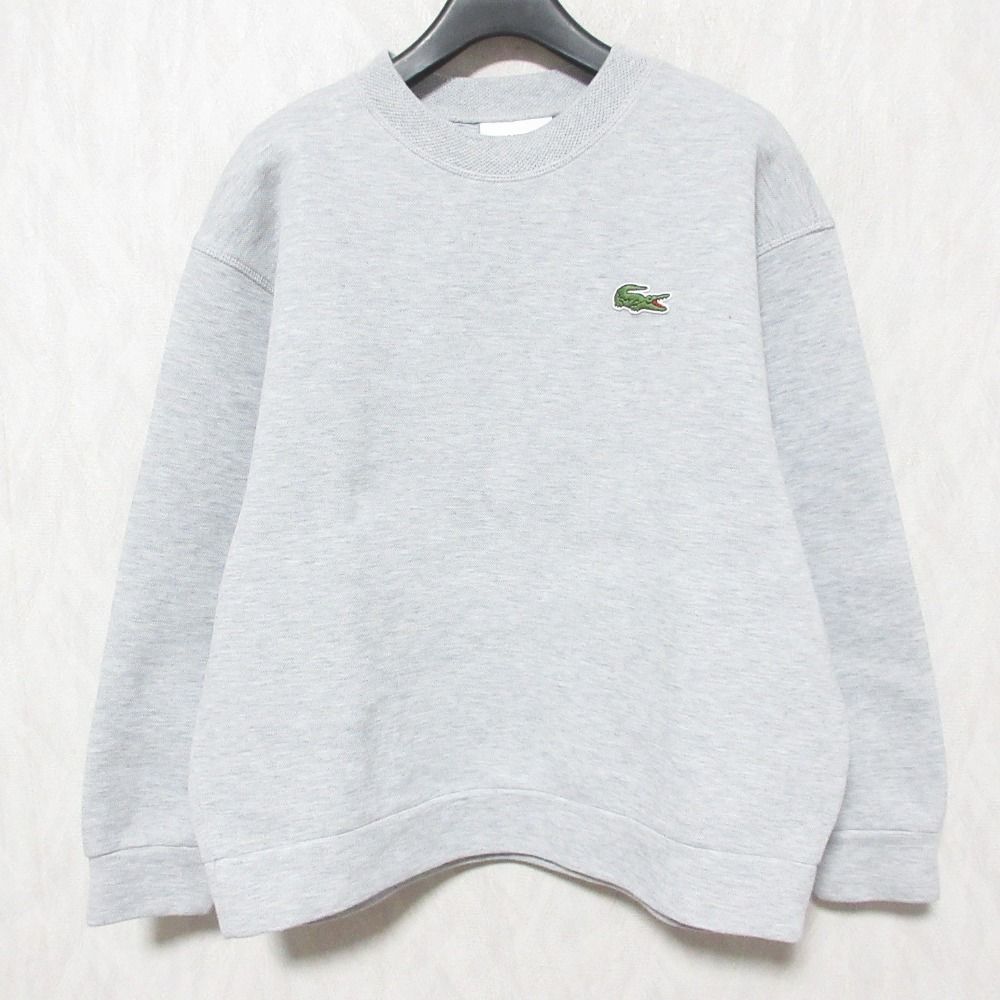 美品 LACOSTE ラコステ ボーイフレンド クルーネック スウェット