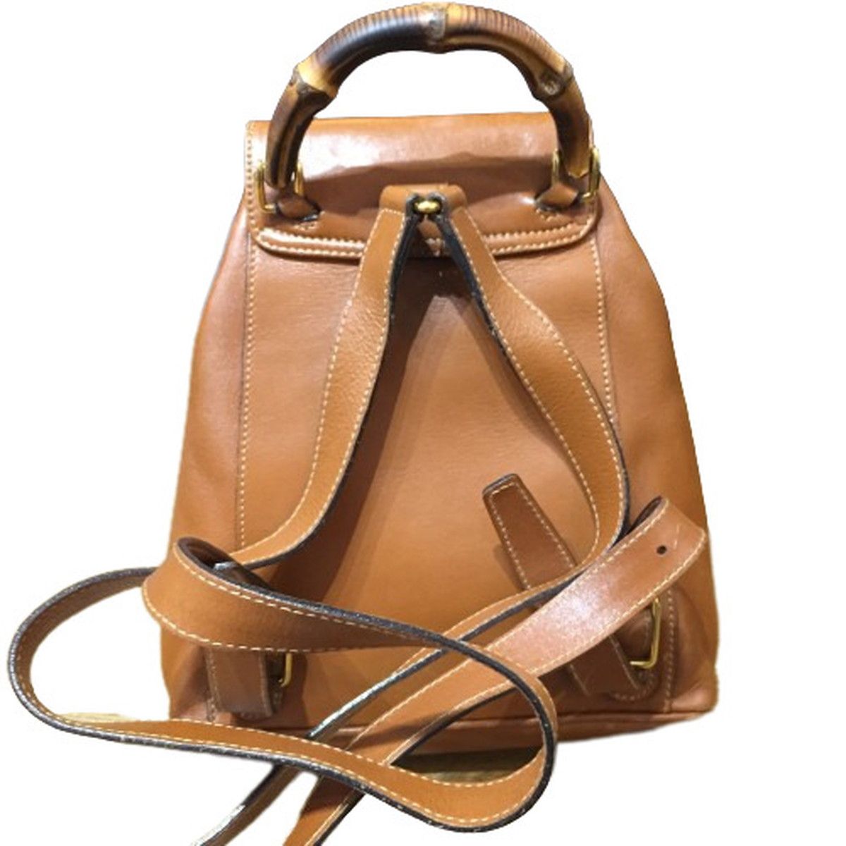 GUCCI バンブー レザーミニリュック 003.58.0030 ブラウン