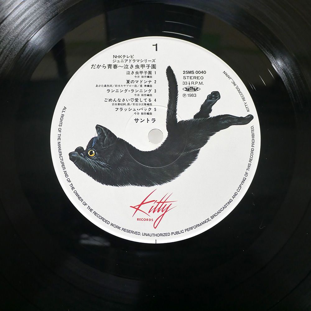 帯 国内盤 OST/だから青春 泣き虫甲子園/KITTY 25MS0040 LP