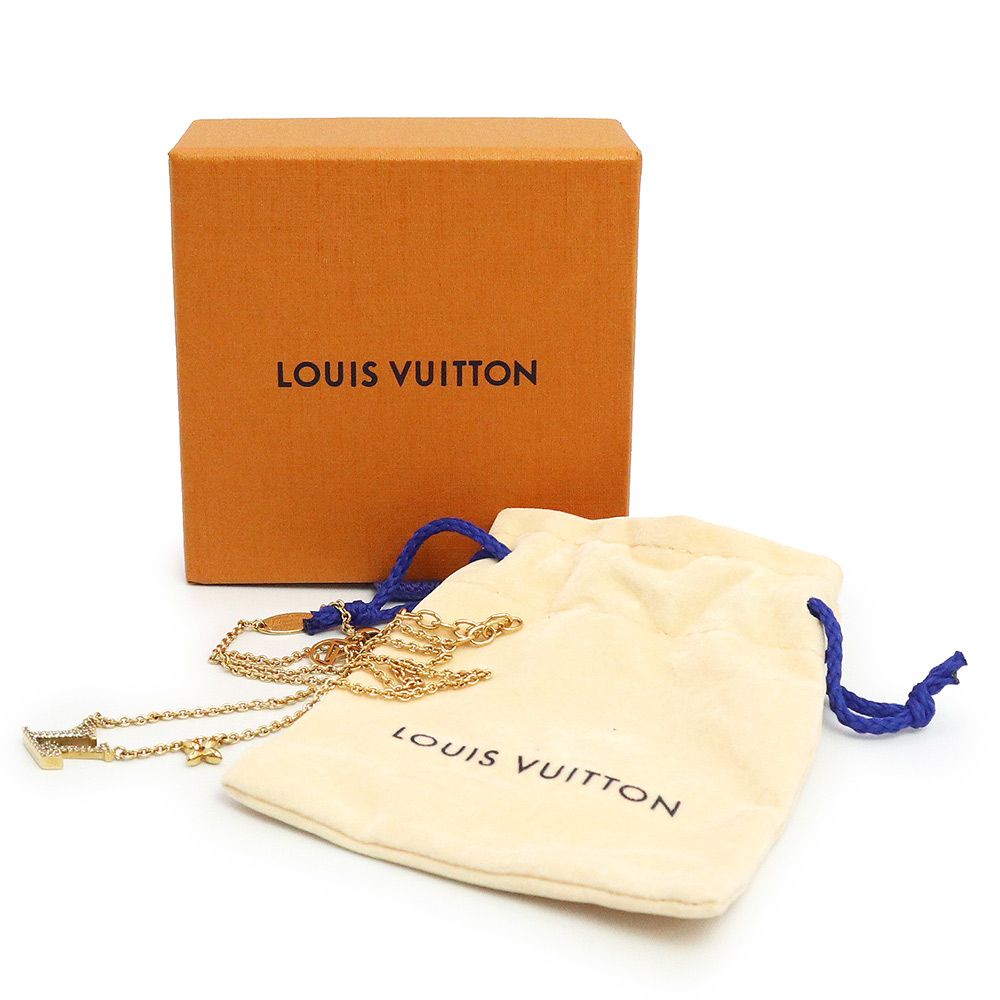 ルイ ヴィトン LV アイコニック ネックレス ペンダント ストラス ゴールド M00596 LOUIS VUITTON
