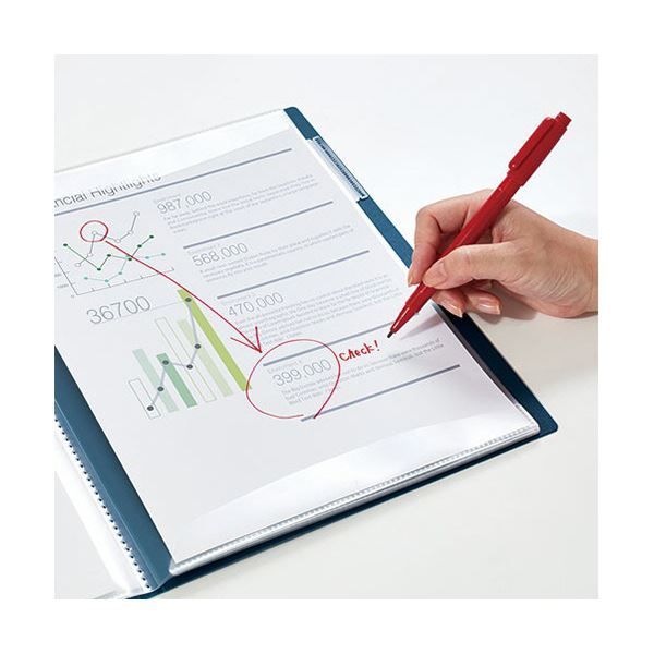 まとめ キングジムクリアーファイル カキコ A4タテ 20ポケット 背幅13mm ラベンダー 8632-LA 1冊 ×10セット