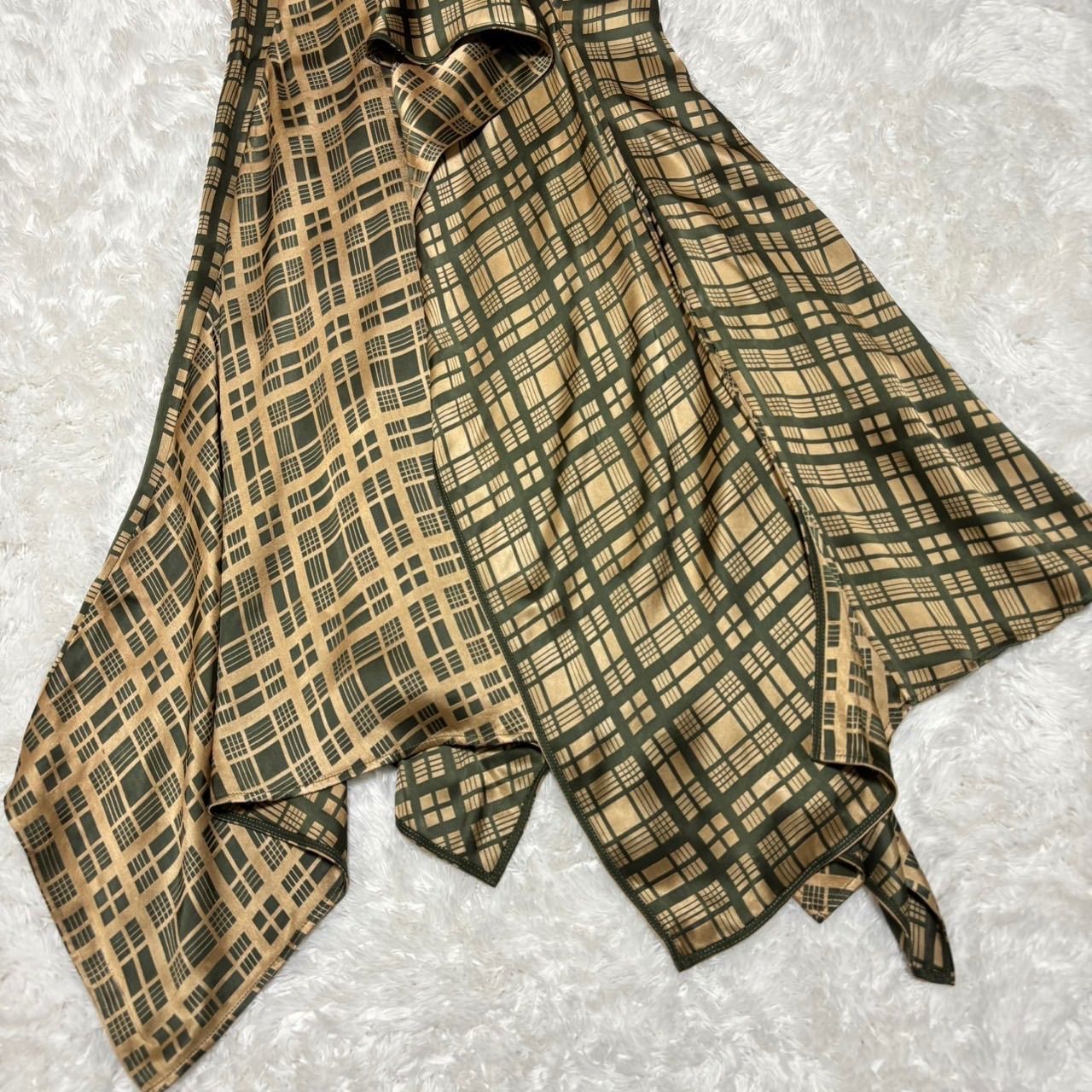 ADEAMワンピース アシンメトリー 大きいサイズ【ADEAM】アシンメトリー バイカラー マキシ丈