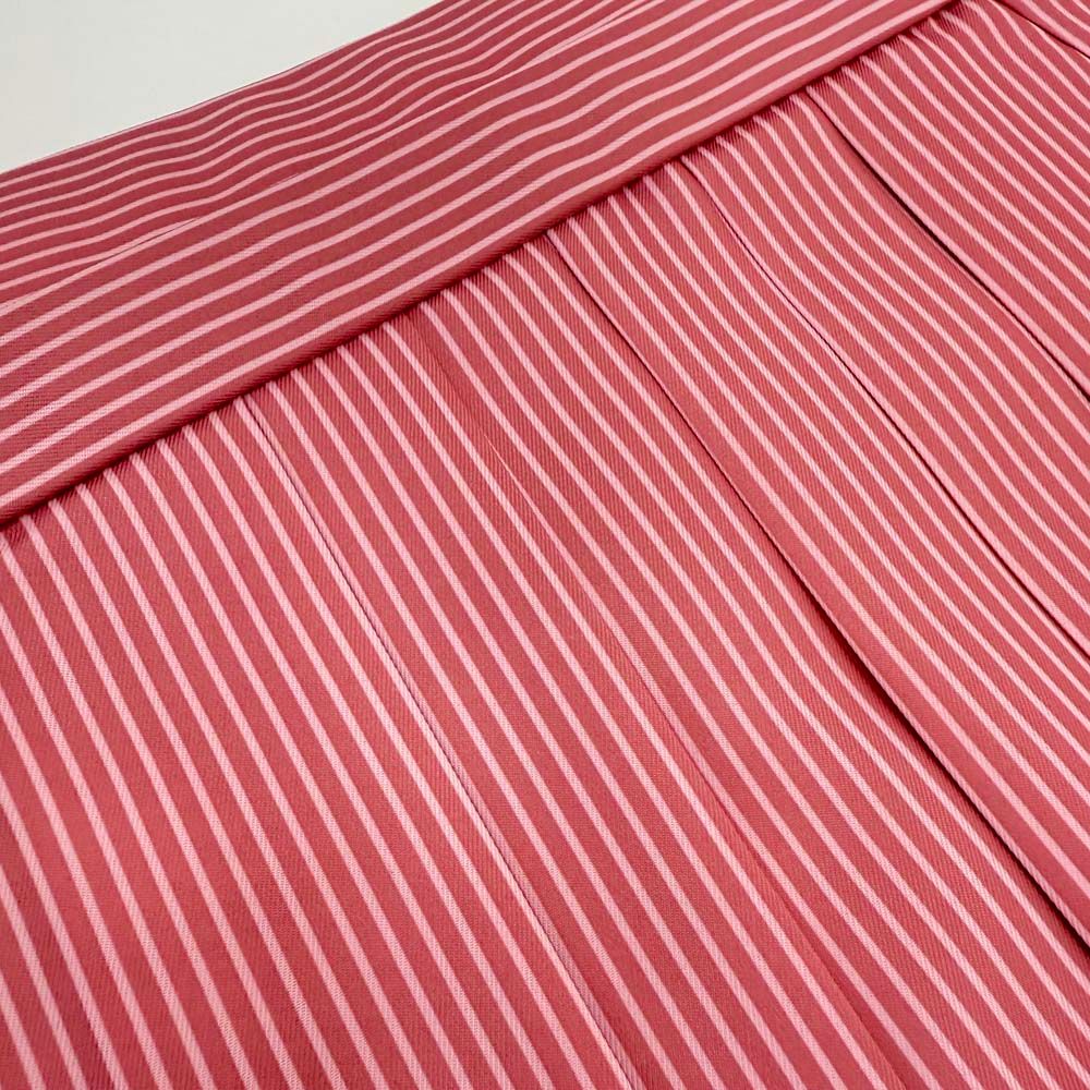 袴 2L size 紐下丈98cm 行灯袴 卒業袴 女性用袴 ピンク ストライプ 4737