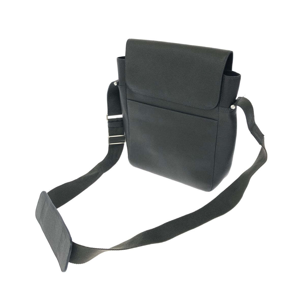 dunhill ダンヒル ショルダーバッグ ボードン/レザー グレー/カーキ