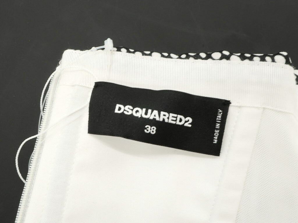 新品アウトレット】ディースクエアード DSQUARED2 ドット柄 シルク