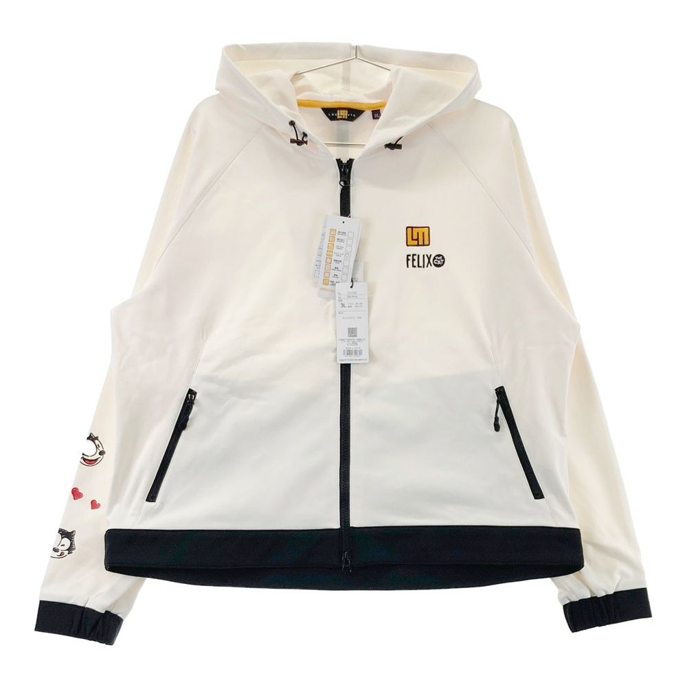 サイズ 3L LOUD MOUTH ラウドマウス 長袖ジップパーカー FELIX ホワイト系 240101541747 ゴルフウェア レディース ストスト