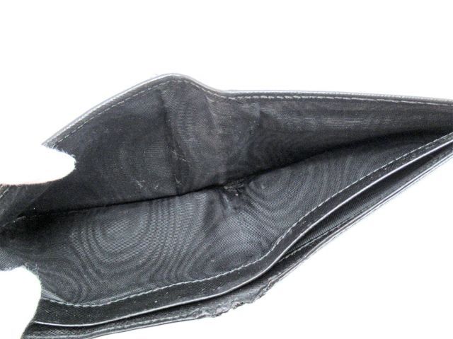 プラダ 二つ折り 財布 ロゴ ブラック レザー PRADA 二つ折りサイフ