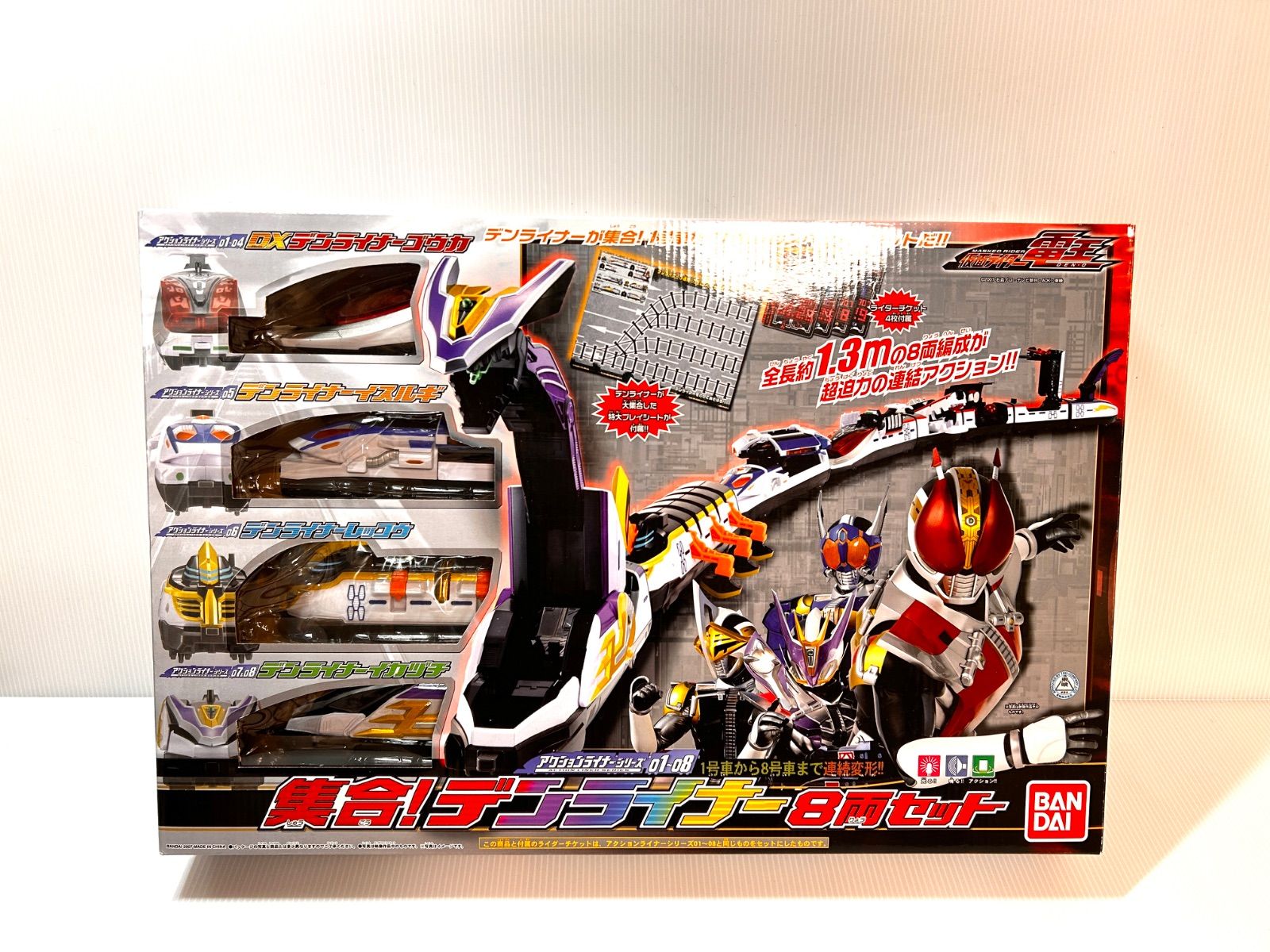 (未使用･未開封品)　仮面ライダー電王 ブロックレール 時を超えるデンライナーセット sdt40b8 仮面ライダー電王 時を超えるデンライナーセット レールブロック