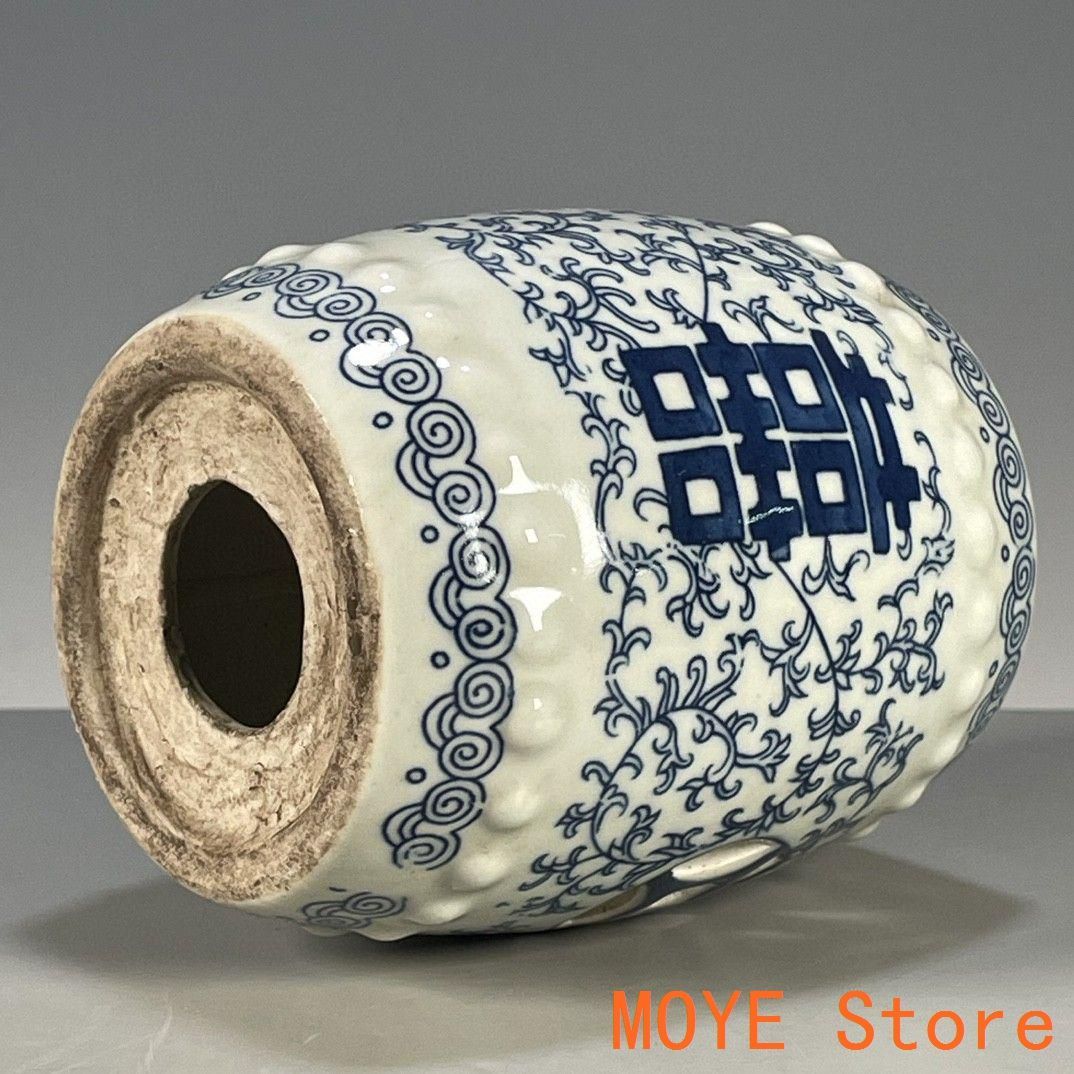 青花喜鼓椅 景徳鎮 陶磁器 装飾品 現代工芸品 美術品 置物 青花喜鼓椅 景徳鎮 陶磁器 装飾品 現代工芸品 美術品 置物