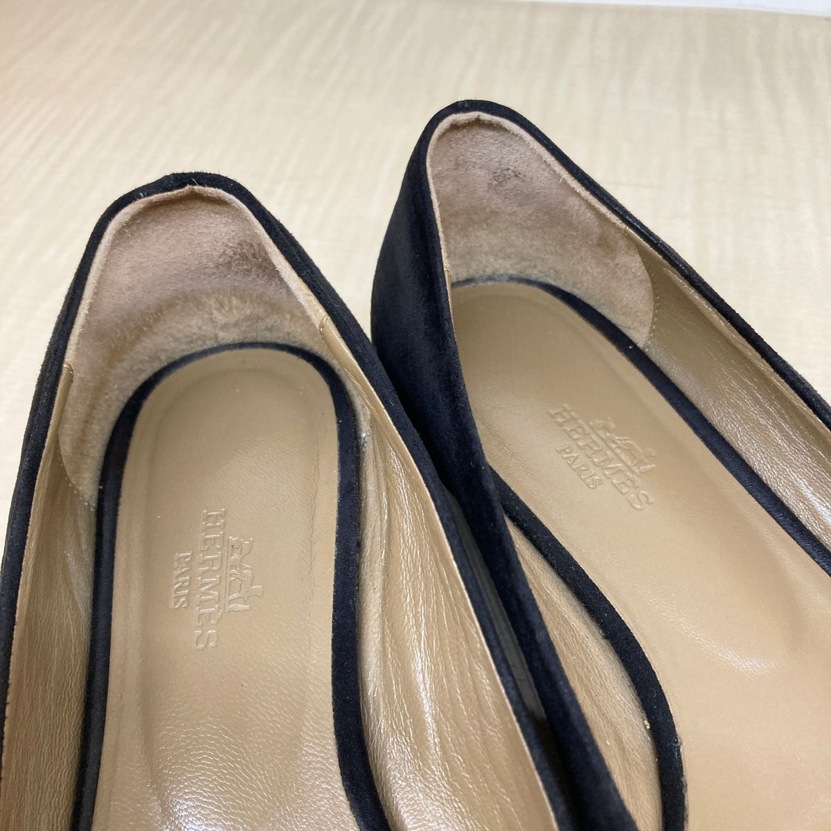 HERMES エルメス ビルバオ パンプス フラットシューズ 36 23.5 