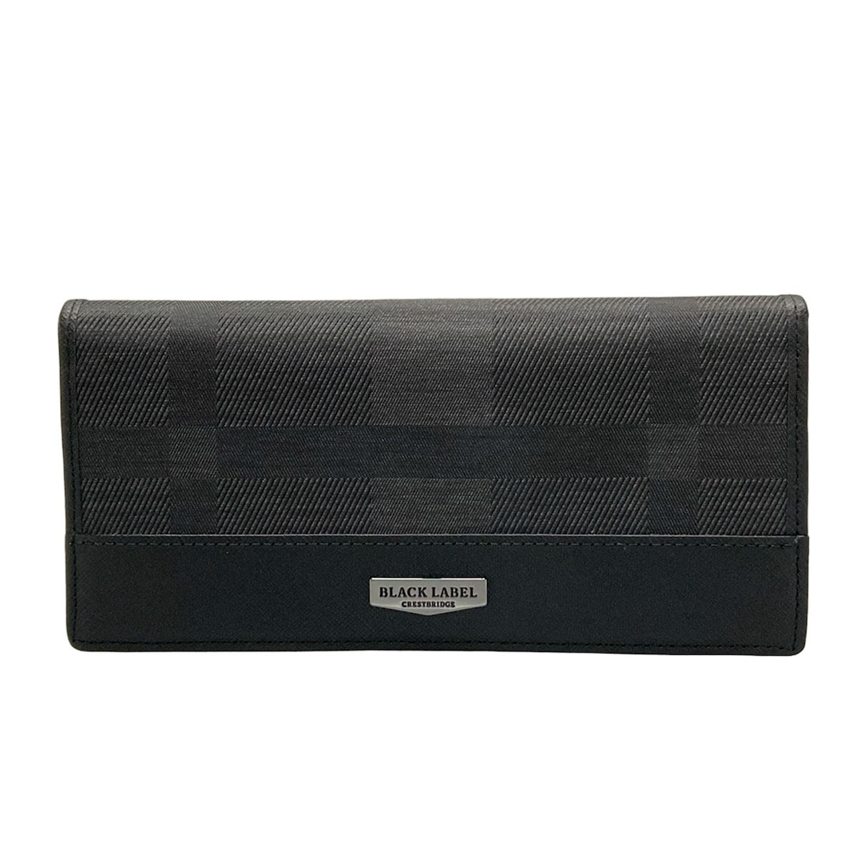 BLACK LABEL CRESTBRIDGE ブラックレーベルクレストブリッジ 長財布 - 黒 レザー