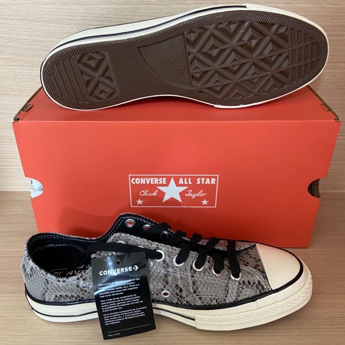 新品　CONVERSE CT70 コンバース　チャックテイラー　グレー　スネーク