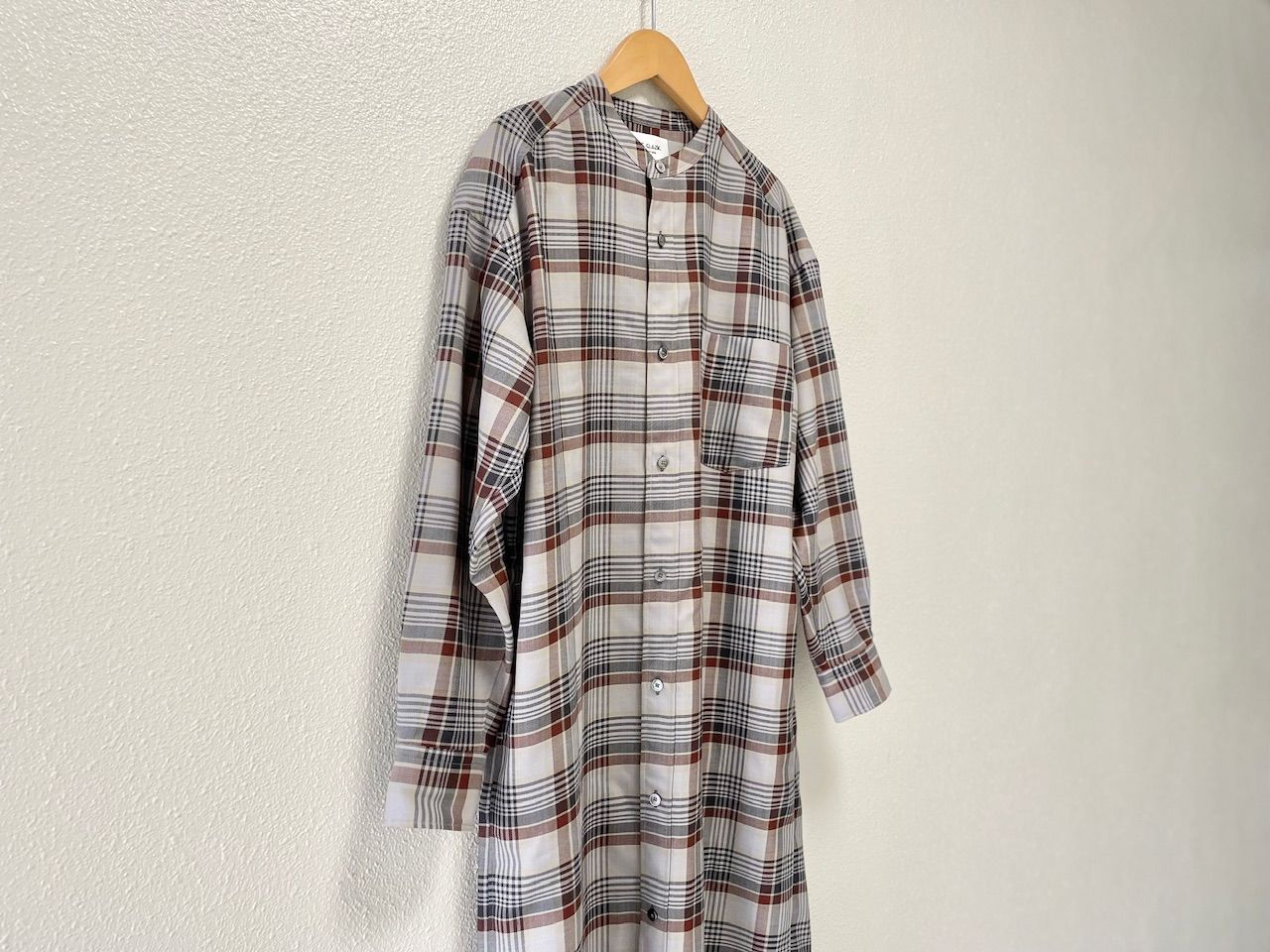 LE GLAZIK ルグラジック チェックシャツワンピース NICORILABO_COM