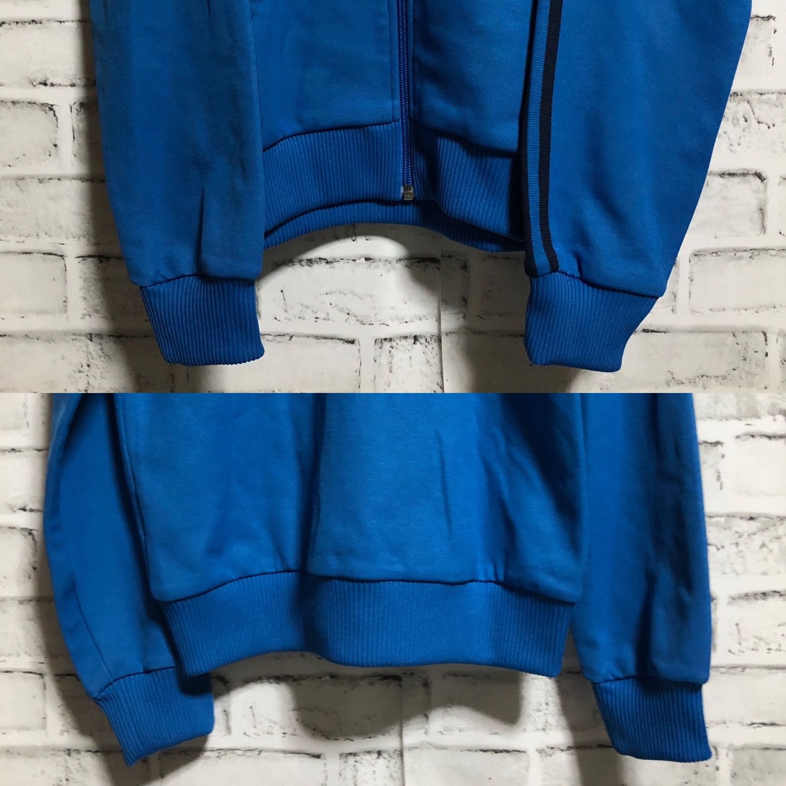 希少XL⭐️90s adidas トラックジャケット/ジャージ vintage 刺繍 ベッケンバウアー ブルー