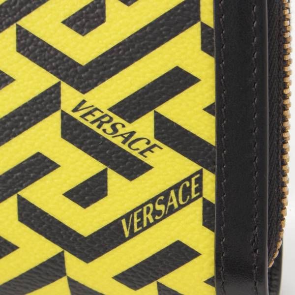 ★未使用★ヴェルサーチ ラ グレカ シグネチャー ラウンドジップ コインケース ☆未使用☆ヴェルサーチ ラ グレカ シグネチャー ラウンドジップ