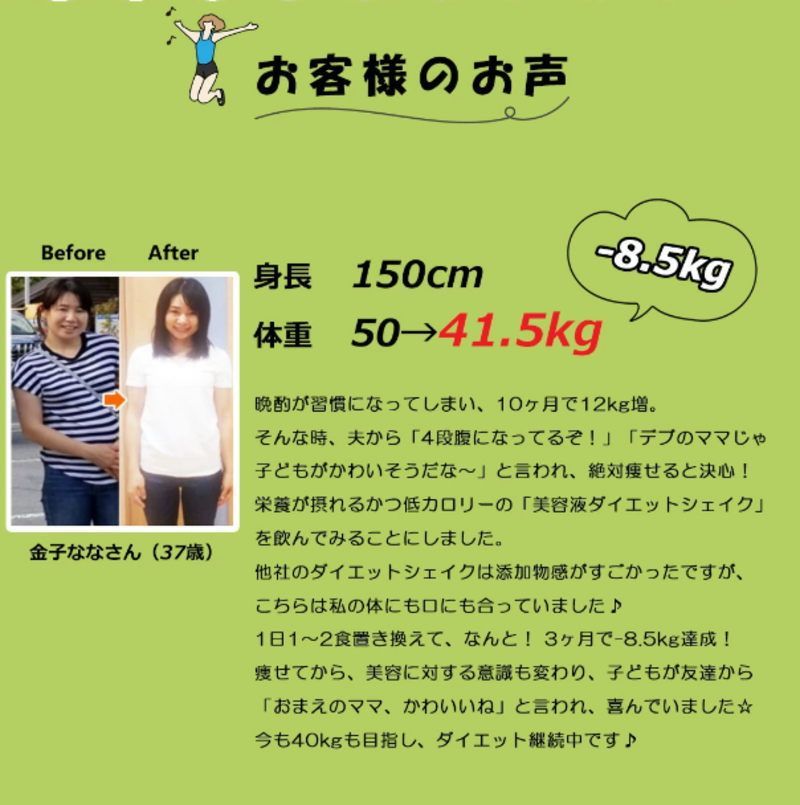 キレイ痩せ簡単置換