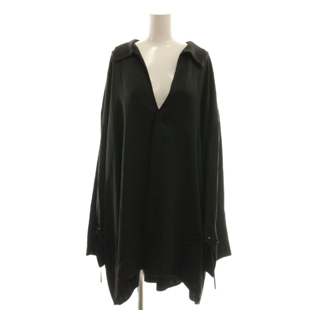 CITYSHOP サテンシャツ　長袖ブラウス　ビッグシルエット　シティショップ CITYSHOP サテンシャツ 長袖ブラウス ビッグシルエット シティ
