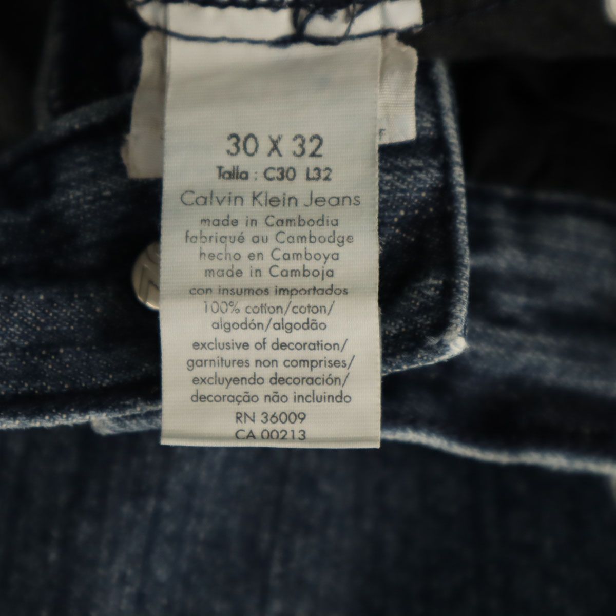 Calvin klein Jeans カルバンクラインジーンズ ストレートデニムパンツ 