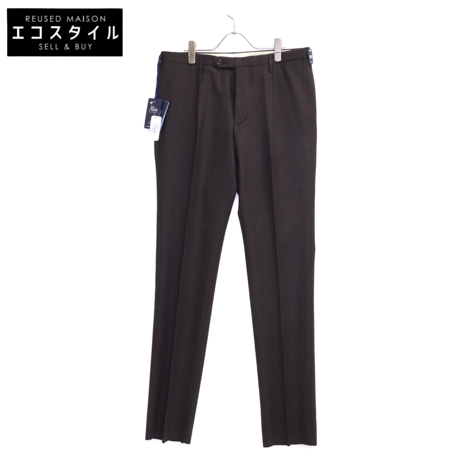 Rota ロータ 291|3|BOTTONI ﾌﾞﾗｳﾝ ｳｰﾙ ﾌﾗﾝﾈﾙ ﾒﾗﾝｼﾞ 1ﾌﾟﾘｰﾂ ﾄﾞﾚｽﾊﾟﾝﾂ 48