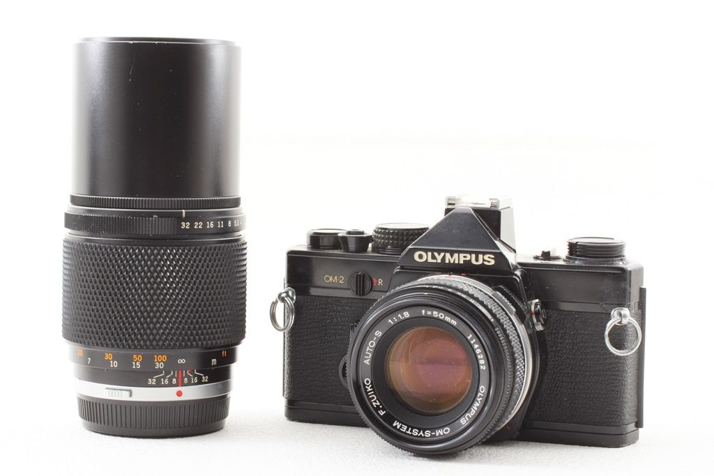 ジャンク品OLYMPUS OM-1一眼レフカメラ 50mmケース、レンズ付き