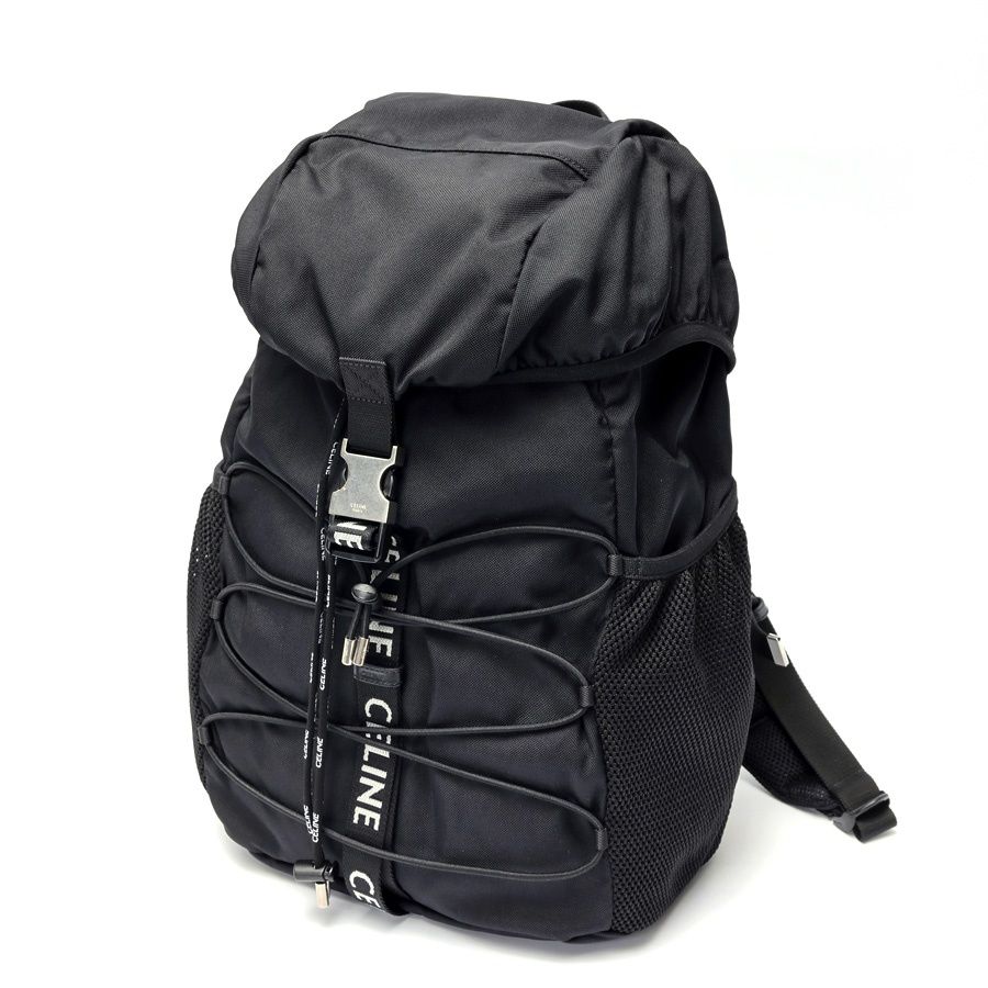 セリーヌ | CELINE ミディアム トレッキング バックパック | リュックサック 198462DXE.38SI ナイロン ブラック 商品番号 S-158145