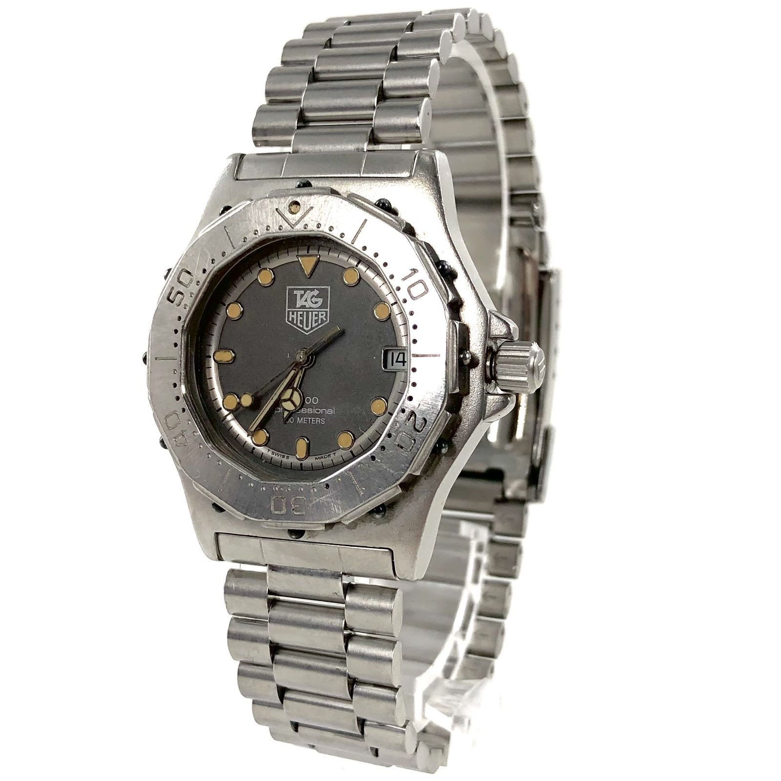 TAG HEUER タグホイヤー プロフェッショナル 932.213 QZ/SS グレー文字 