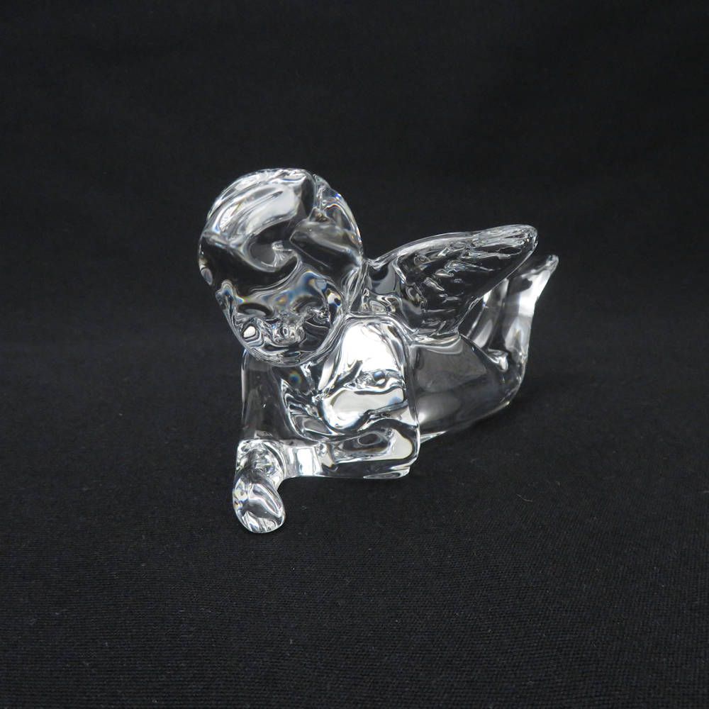 未使用 Baccarat バカラ 寝転ぶ天使 エンジェル フィギュリン 1