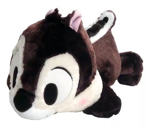 中古】ぬいぐるみ チップ ギガジャンボ赤いほっぺの寝そべりぬいぐるみ