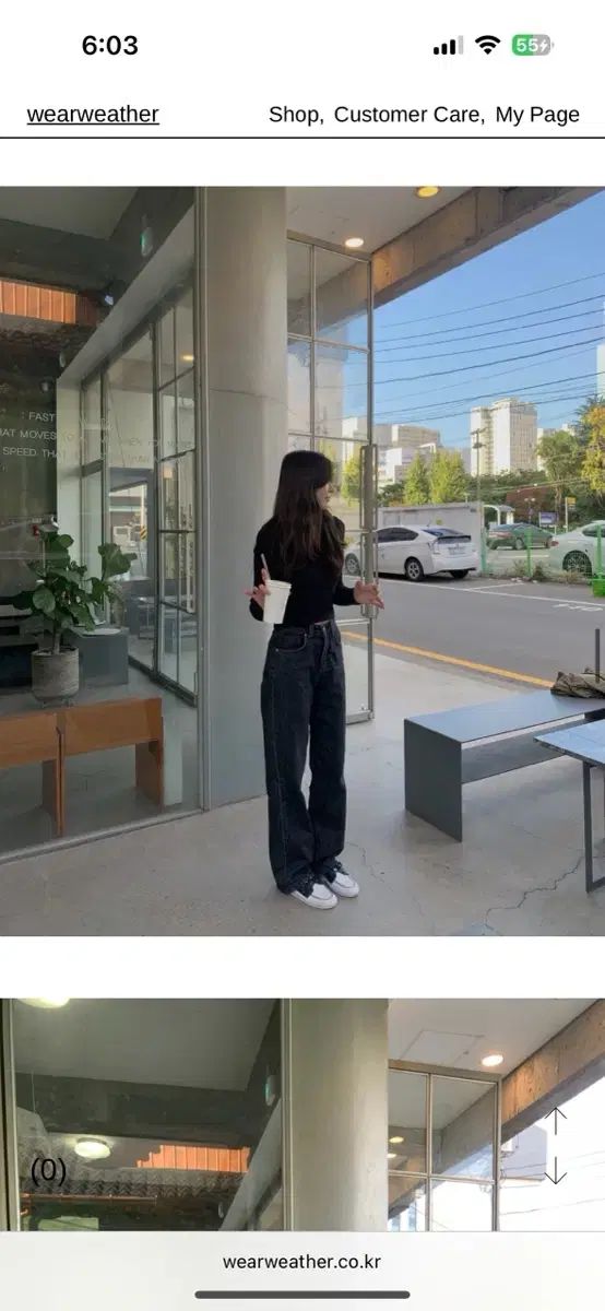 Wear weather ピーター デニム ブラックデニム L