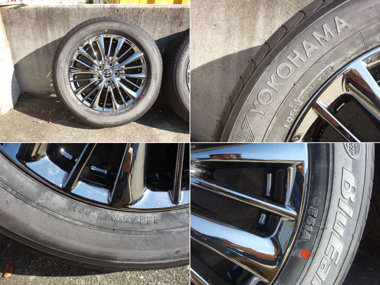 30アルファード　エグゼクティブラウンジ　17インチ ヨコハマタイヤホイール　② 中古ホイール紹介】トヨタ純正アルファードエグゼクティブ