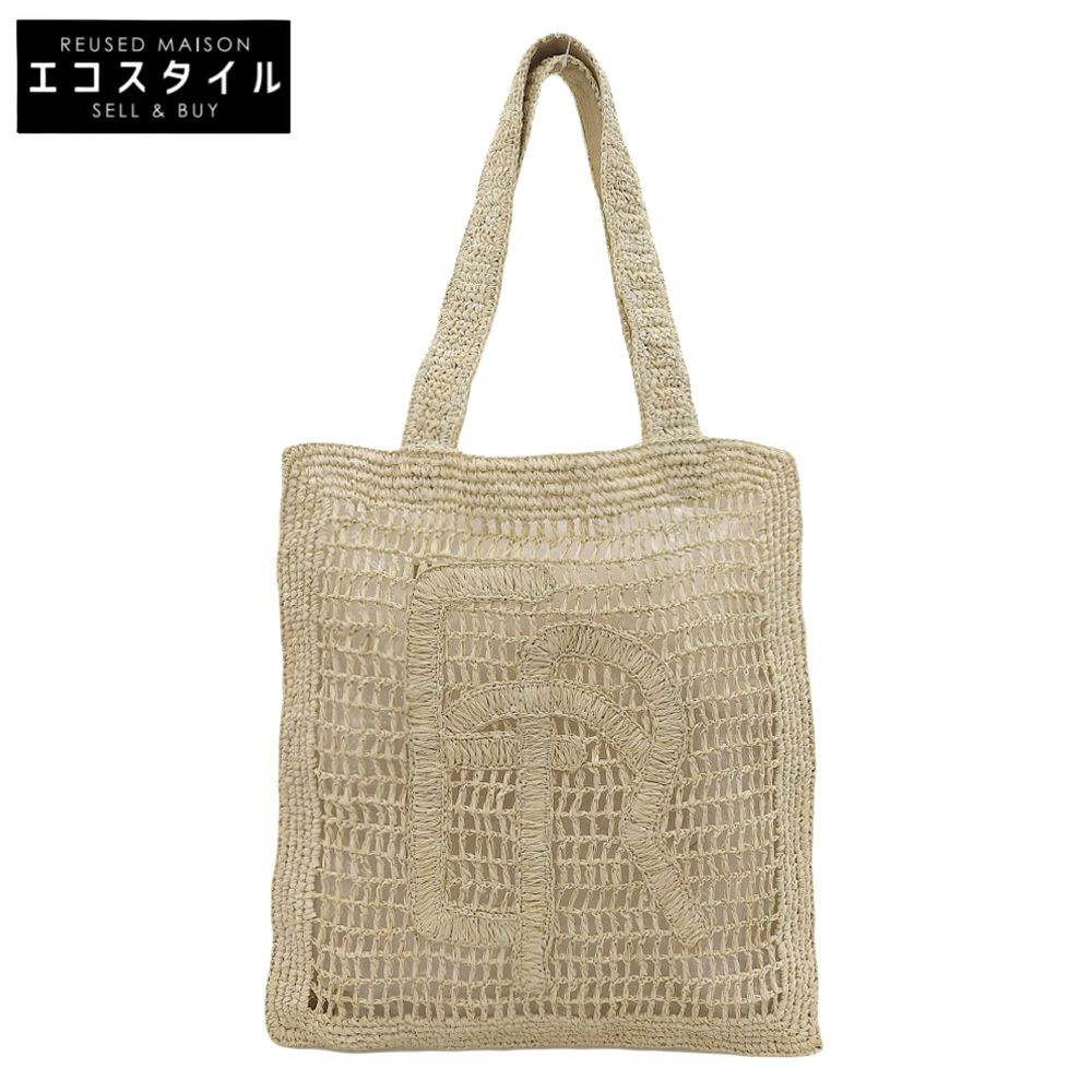 ETRE TOKYO エトレトウキョウ□ラフィアトートバッグ