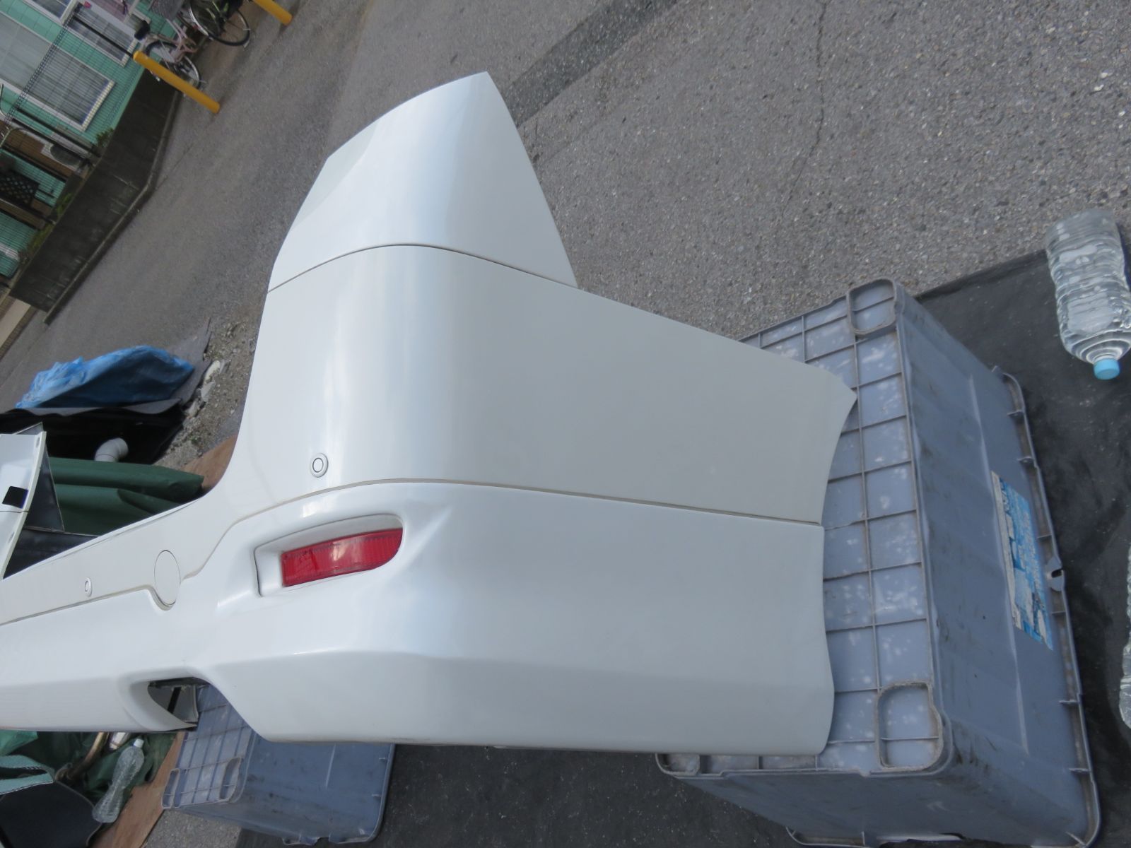 LA6421 人気モデリスタ ヴェルファイア GGH25W 前期 リアバンパー スポイラー付 マフラー2本出し MODELLISTA 白070 ANH20W ANH25W GGH20W