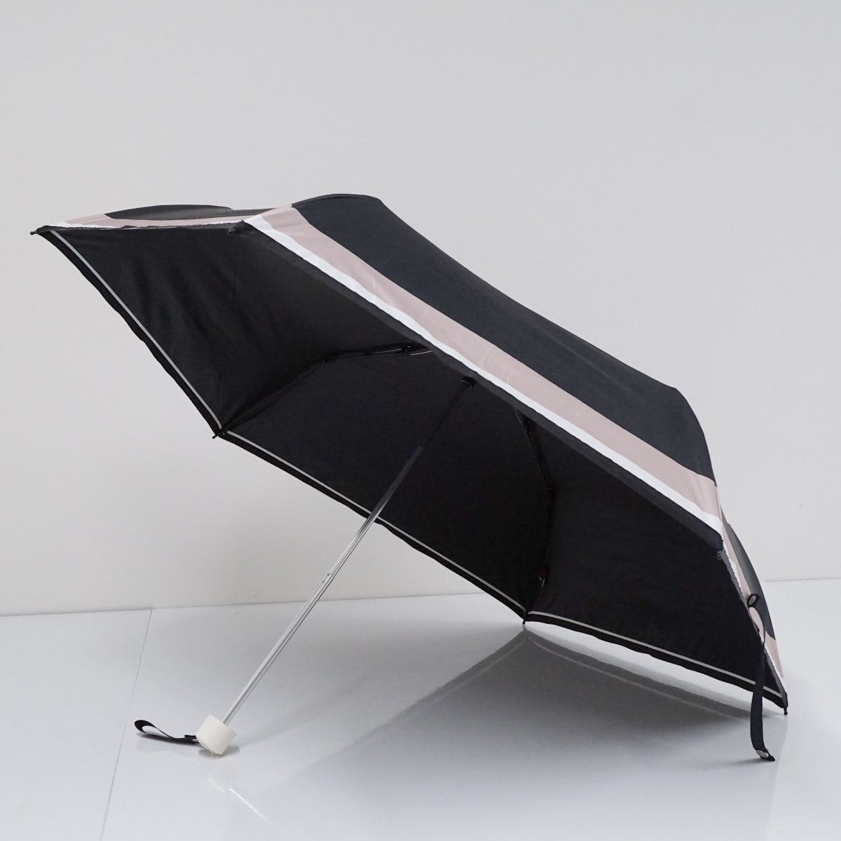 折りたたみ日傘 CLATHAS クレイサス USED品 晴雨兼用 ボーダー