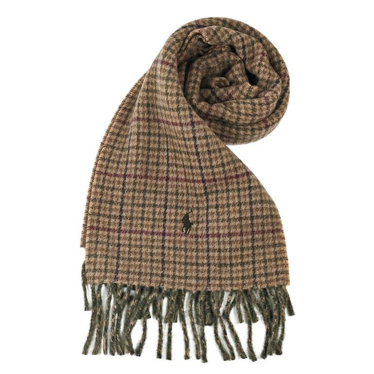 ポロ ラルフローレン POLO RALPH LAUREN マフラー リバーシブル チェック柄 メンズ レディース 男女兼用 オリーブチェック PC0945 303 NEXPOTALLINN_EU